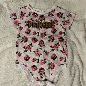 Garanimals Pink Floral Princess Bodysuit
